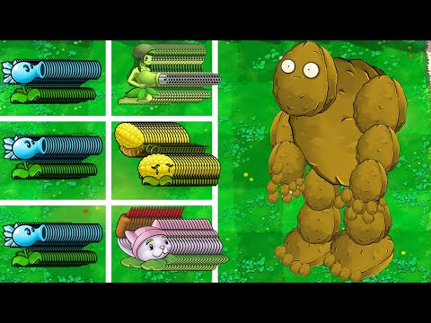 PVZ PC Fusion Challenge!! Team Gatling Pea Snow VS Team Zomboss | PVZ 2 #1