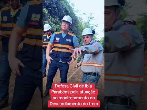 Parabéns defesa Civil de Ibiá (MG) #trem #acidente #maquinista #ferrovia #vli