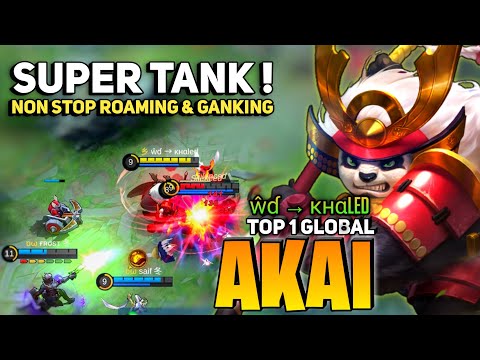Non Stop Roaming & Ganking [Top 1 Global Akai] By ŵɗ → ĸнαled - Mobile Legends