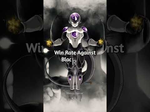 Win Rate Against Black Frieza 😈 #shorts #dbs #frieza #anime #dbz