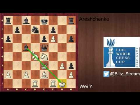 Fide World Cup Baku 2015 Rd 3.2 Focus on Wei Yi vs Areshchenko + 2 games