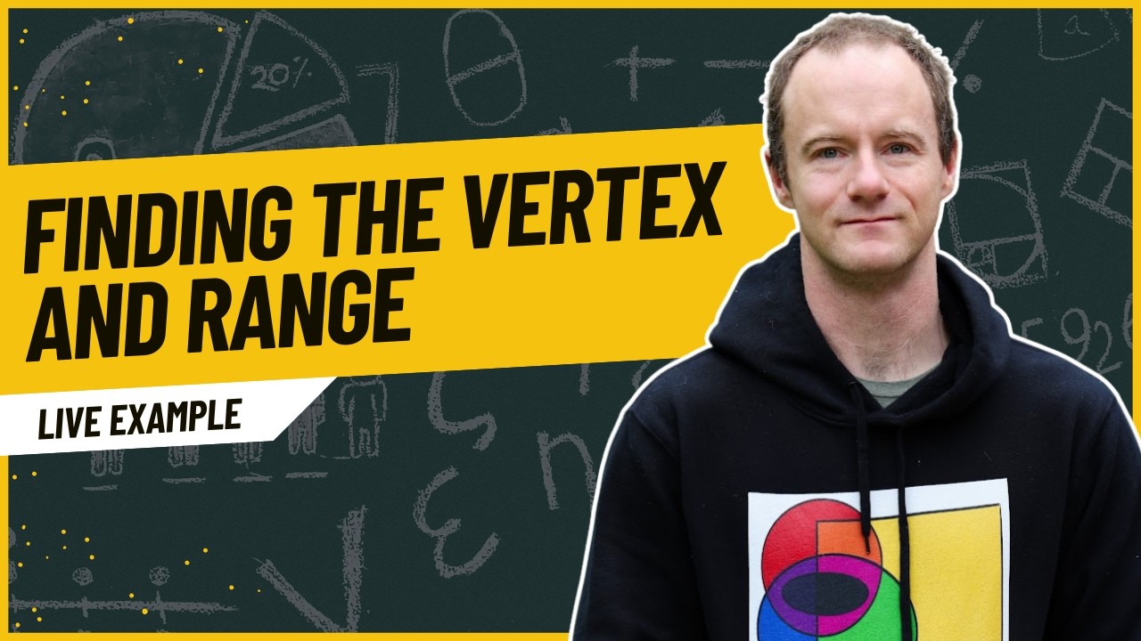 Live Classroom Examples Of Finding the Vertex and Range