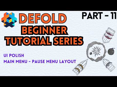 Make A Complete Incremental Game With Defold Tutorial - Part 11 -  UI Polish, Main/Pause Menu Layout preview image