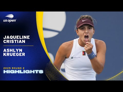 Jaqueline Cristian vs. Ashlyn Krueger Highlights | 2025 US Open Round 2