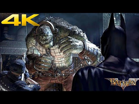 Batman vs Killer Croc Fight In Sewer Scene (4K HDR) Batman Arkham Asylum 2023 PS5