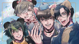 【ご報告】男４人でディズニー行ってきました。【雑談？/オリバー・エバンス/四季凪アキラ/佐伯イッテツ/伊波ライ/にじさんじ】