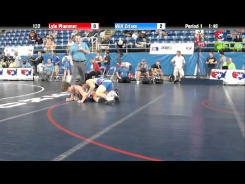 Junior 132 - Lyle Plummer (Ohio) vs. Will Crisco (Connecticut)