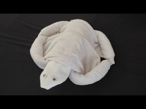 How to make animal towels Turtle | one large towel