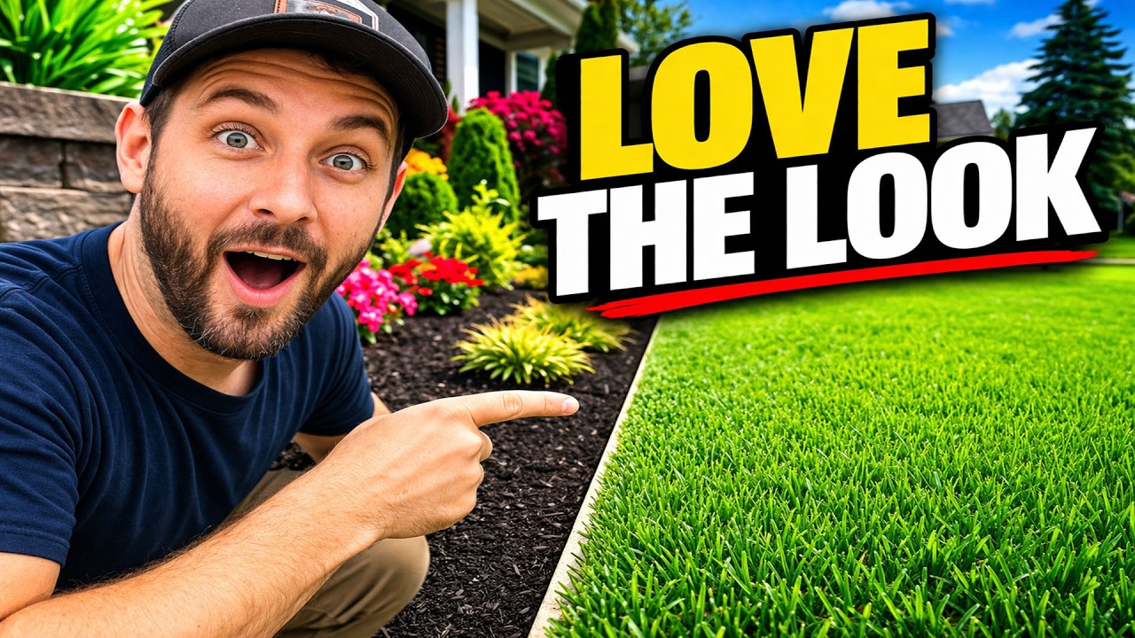 How to Get Perfect Lawn Edges Easily Without Special Tools🌿
