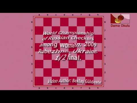 Gaidarzhi Mariyana (BGR) - Kirillina Stepanida (RUS). World Draughts-64_women. Semifinal.