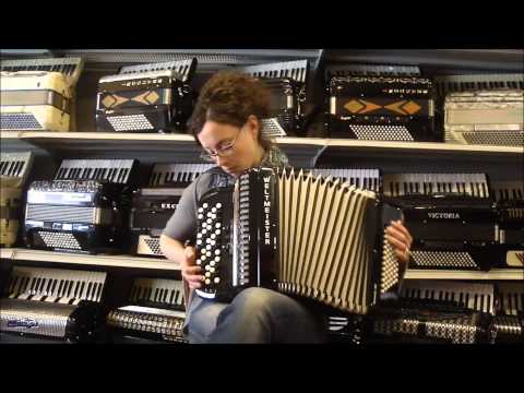 WELTROM602CBK - Black Weltmeister Romance 602 Chromatic Button Accordion C MM 60 72 $1999