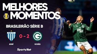 EXPULSÃO MUDA O JOGO E VERDÃO GARANTE VITÓRIA NA SÉRIE B! Melhores Momentos - Avaí 0 x 2 Goiás