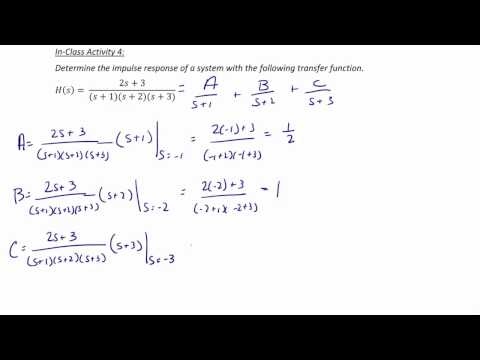 ECE205 Lecture 7-3: Partial Fraction Expansion