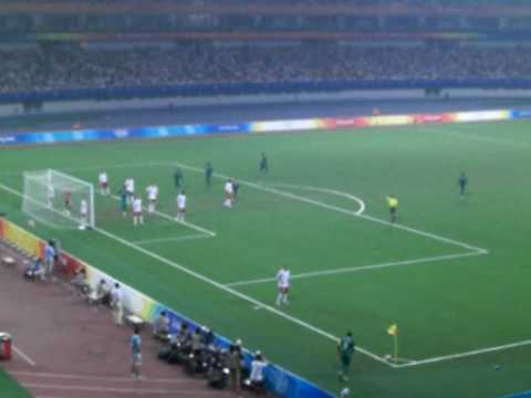 Nigeria scores against Belgium (4-0), Beijing 2008