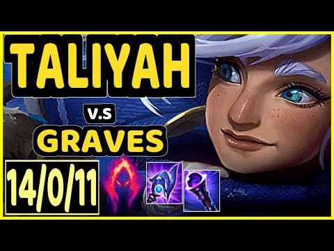 CUZZ (TALIYAH) vs GRAVES - 14/0/11 KDA JUNGLE CHALLENGER GAMEPLAY - KR