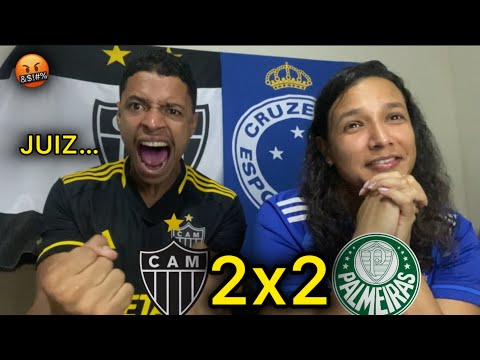 REACT TO ATLÉTICO MG 2x2 PALMEIRAS HIGHLIGHTS | ATLÉTICO FANS FURIOUS WITH REFEREEING