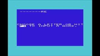 Hangman (Roger & Neville Attkins) for the Commodore VIC-20 / Commodore VC-20