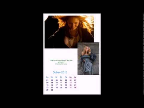 Lucka Vondráčková Kalendár 2013
