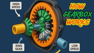 How Gearbox Works in Car #engineering #CarMechanism