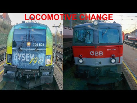 Locomotive change/Lokwechsel Spielfeld Straß(AT)