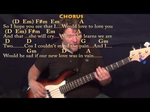 If I Fell (The Beatles) Bass Guitar Cover Lesson with Chords/Lyrics