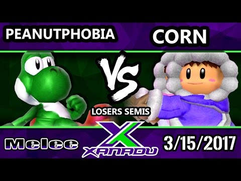 S@X 193 - Peanutphobia (Yoshi) Vs. Corn (Ice Climbers) - SSBM Losers Semis - Smash Melee