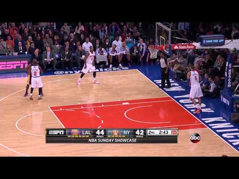 2014-01-26 Lakers vs Knicks Full Highlights