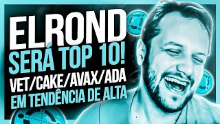 ELROND (EGLD), VET, CAKE, AVAX E ADA EM TENDNCIA DE ALTA!