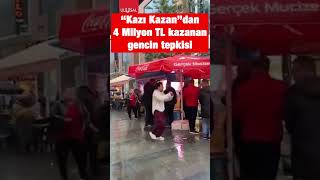 Şans oyunundan 4 Milyon TL kazanan genç sevinçten ne yapacağını şaşırd