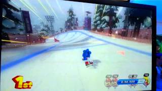 Mario & Sonic at the Sochi Olympic Games 2014 - Snowboard Cross Gameplay Footage (Wii U - E3 2013)