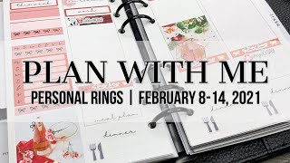 Plan with Me | Personal Rings | February 8-14, 2021 (ft. Saucy Stickers Co)