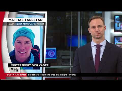 Varning för stor lavinfara i fjällen - Nyheterna (TV4)