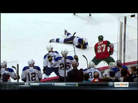NBC post game, Oshie Hit. St. Louis Blues vs Minnesota Wild 4/10/14 NHL Hockey.