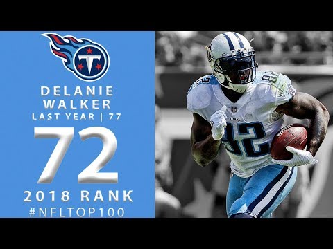 #72: Delanie Walker (TE, Titans) | Top 100 Players of 2018 | NFL