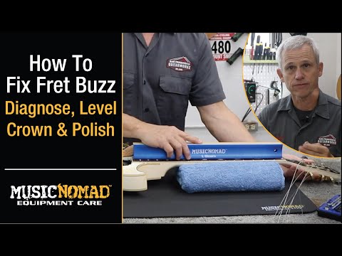 How to Diagnose, Level, Crown & Polish Uneven Frets. Fix Your Guitar Fret Buzz Like a Pro!