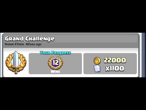 OVERPOWERED MORTAR MINER POISON DECK! | 12-0 GRAND CHALLENGE! | Clash Royale