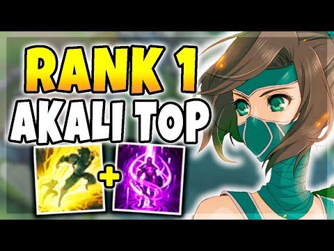 ABUSING RANK 1 CHALLENGERS AKALI TOP STRATEGY! AP ASSASSIN/SPLITPUSH AKALI (League of legends)