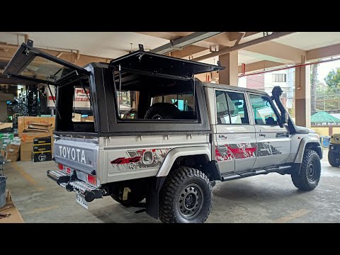 INSTALLED RSI SMARTCAP EVO CANOPY ON TOYOTA LANDCRUISER 70 SERIES