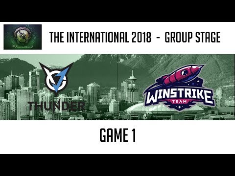 VGj.Thunder vs Winstrike (Game 1) | The International 2018: Group Stage