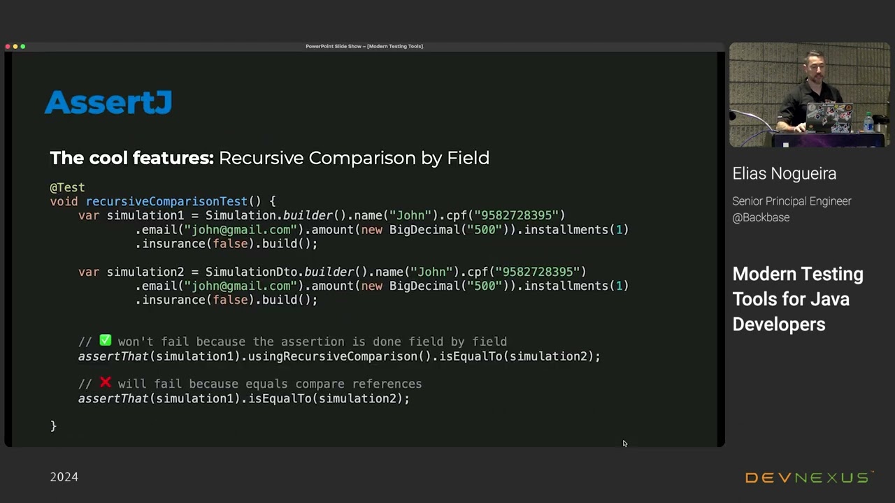 Devnexus 2024 - Modern Testing Tools for Java Developers - Elias Nogueira