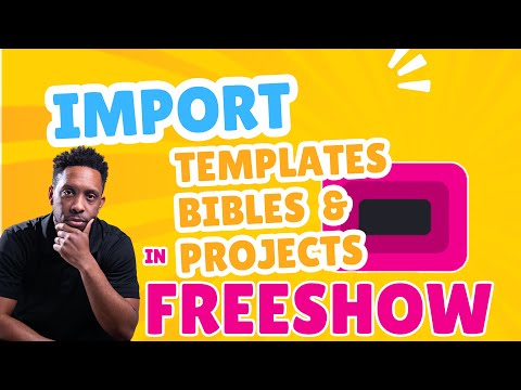 Import Bibles, Templates, & Projects Into FreeShow #freeshowtutorial