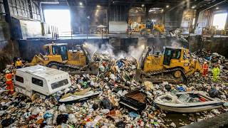 ♻️🅻🅸🆅🅴♻️Garbage Dump Transfer Station🚛Educational Cam🚮Earth Bravest Wo