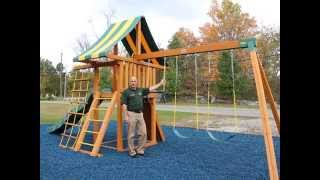 Dreamscape Wooden Swing Set (video for desktops and laptops)