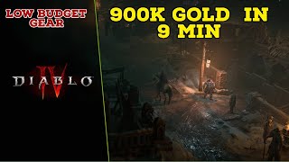 900K GOLD IN 9 MIN 💰  + MY BARBARIAN CYCLONE BUILD ❗❗ |  DIABLO IV  👍👍