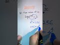 How To Solve Log Type Question Shorts Ytshorts
