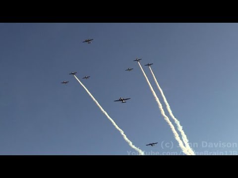 2017 Culpeper Airfest - Massive Warbird Flight, Departures, & Show Closing