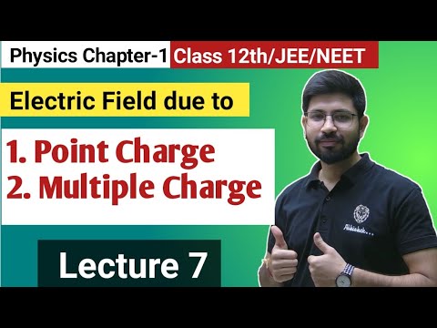 Physics Class12 Chapter1 | Electric field due to Point Charge / Multiple Charge | Lecture 7 Jee Neet