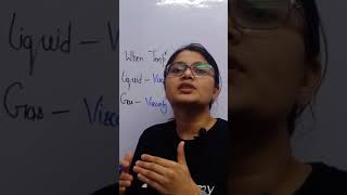 viscosity of liquid and gas when temperature is increased#shorts#Do Educate