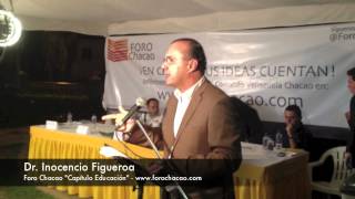 preview picture of video 'Inocencio Figueroa en Foro Chacao Capítulo Educación'