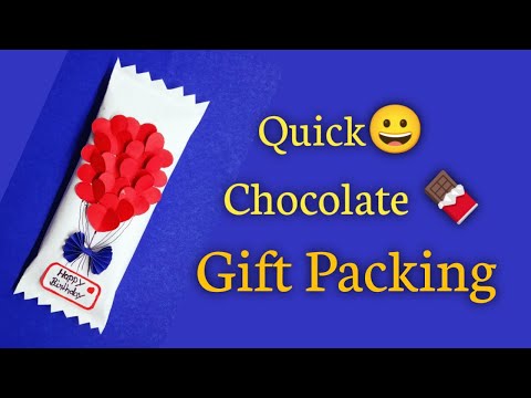 DIY Chocolate 🍫 Gift Packing Idea | Easy Birthday Chocolate Gift Packing Idea At Home😄 | Chocolate